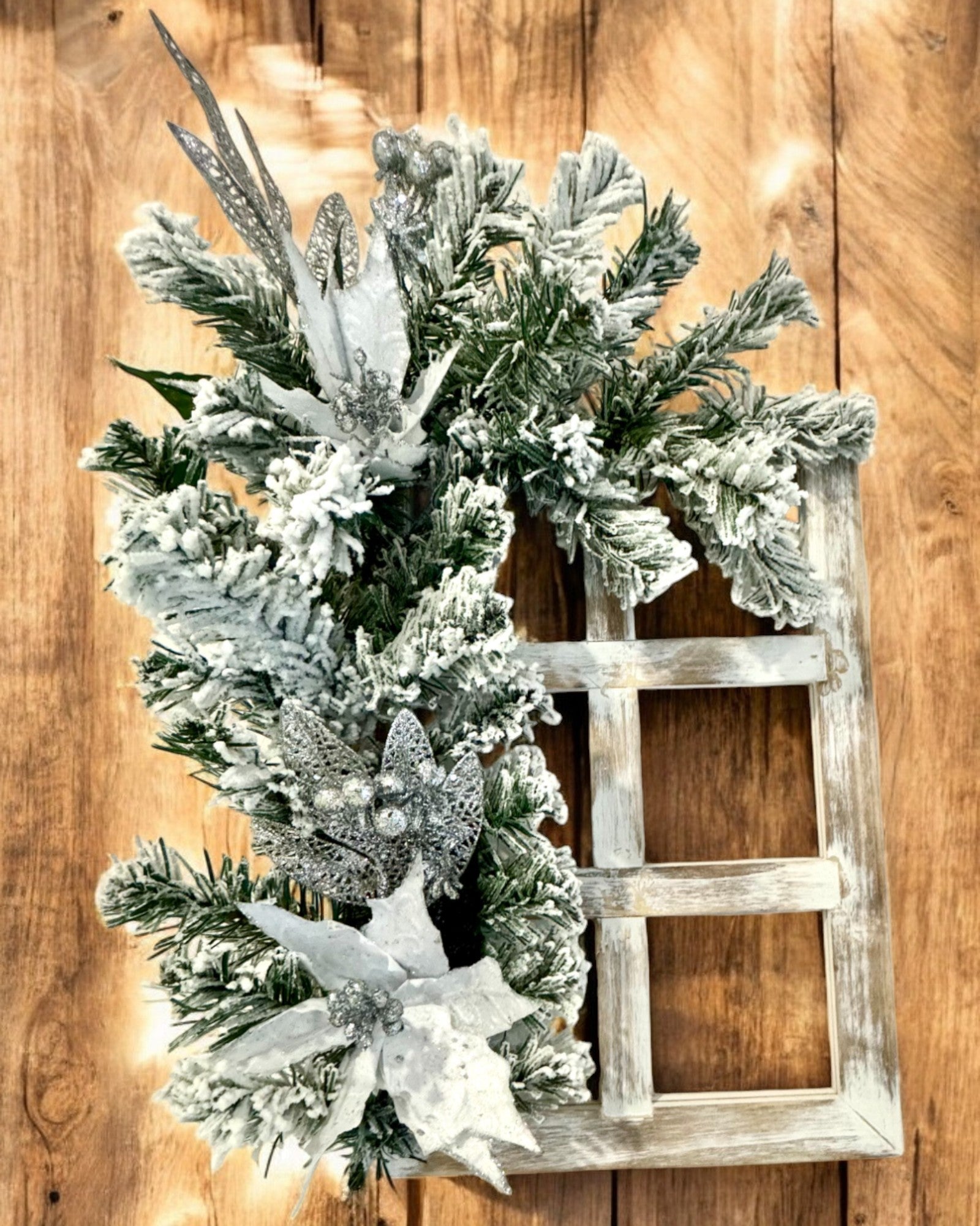 2 peças de Molduras Decorativas "Brilho de Inverno" de Natal, possibilidade de personalização com gravação para presente