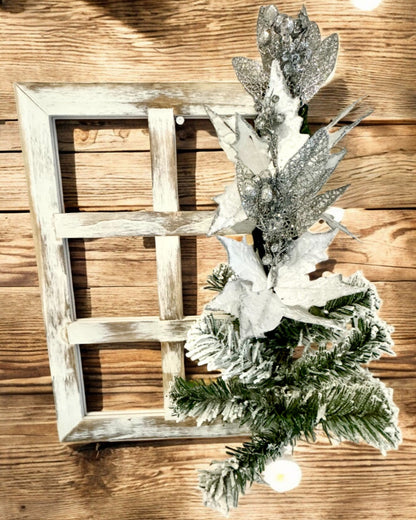 2 peças de Molduras Decorativas "Brilho de Inverno" de Natal, possibilidade de personalização com gravação para presente