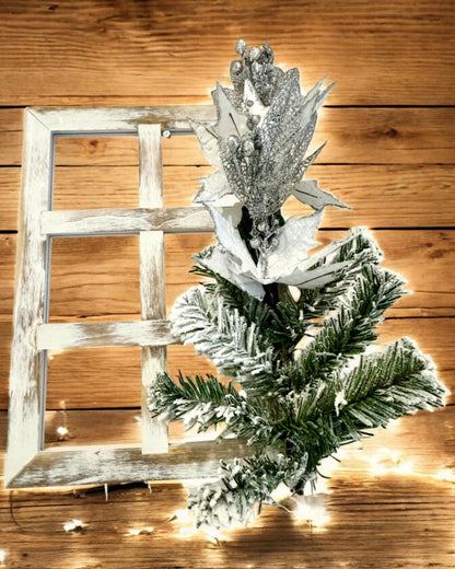 2 peças de Molduras Decorativas "Brilho de Inverno" de Natal, possibilidade de personalização com gravação para presente