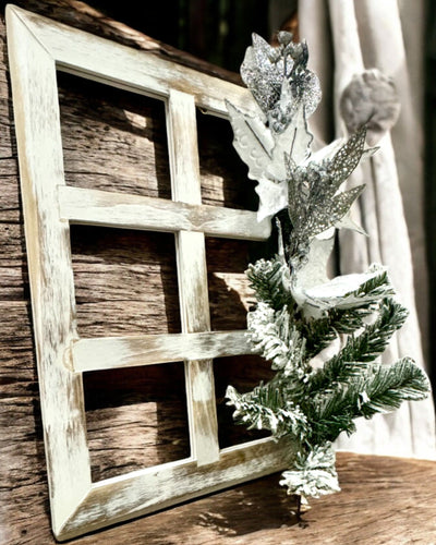 2 peças de Molduras Decorativas "Brilho de Inverno" de Natal, possibilidade de personalização com gravação para presente