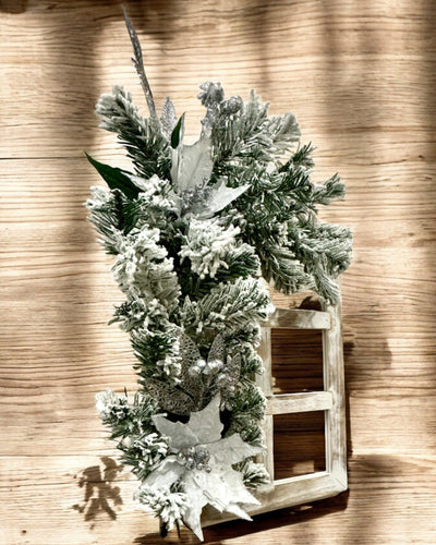 2 peças de Molduras Decorativas "Brilho de Inverno" de Natal, possibilidade de personalização com gravação para presente