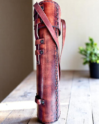 Royal Spyglass "Voyager 1818" – Exclusive, Brass, 83 cm, Handcrafted, Genuine Leather Case – Collector's Edition, Customization with Engraving for Gift