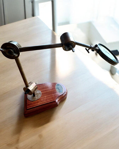 Craft magnifying glass "Royal Magnifier" with stand and adjustable holder - customizable with engraving for a gift