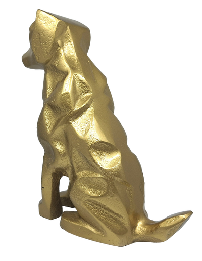 Figurină decorativă aurie câine - DOG2