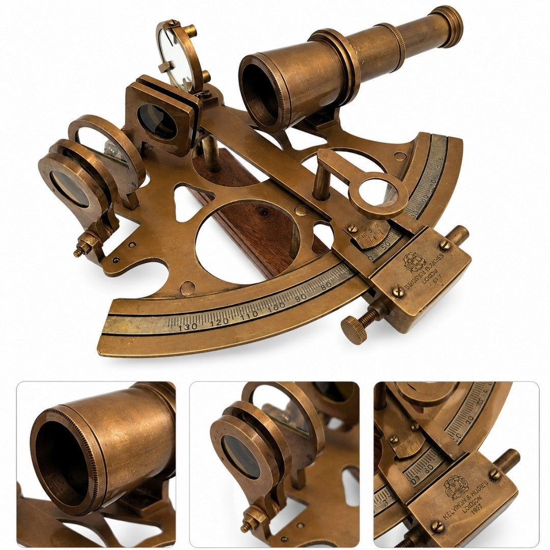 Large Brass Sextant – Gift for a Sailor - NSHB