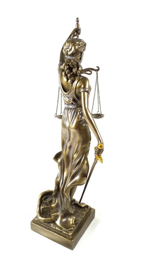 Figurină Temida 35 cm - cadou pentru avocat sau judecător - MC-90037