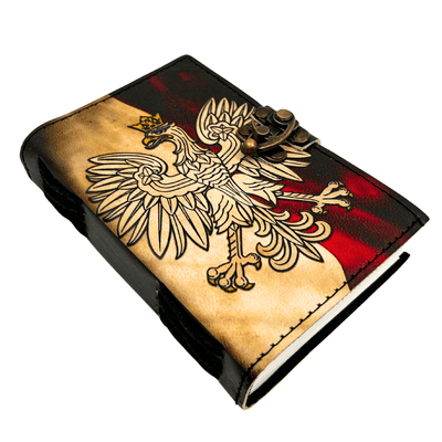 Kožený zápisník deník polský patriotický orel - 200 stran - AH13
