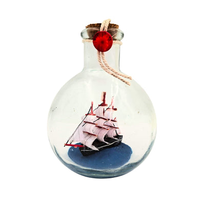Corabie în sticlă Rafandynka – decorațiune marinărească – MA2012