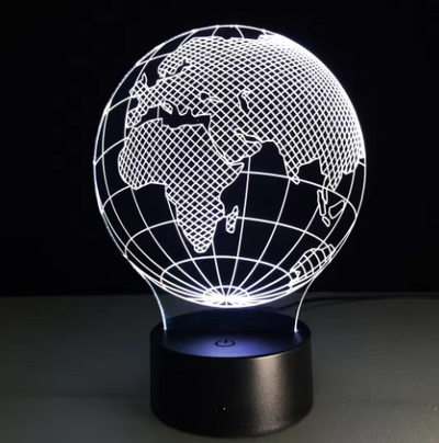 LED Lamp - Globe - 7 Different Colors - USB - P108