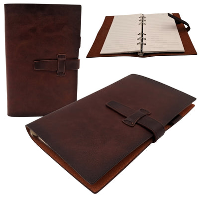 Elegant A6 Retro Vintage Leather Notebook with Closure – Diary – EE3