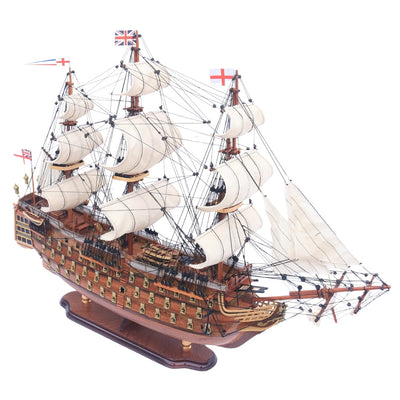 Exclusive Large 94cm HMS Prince warship sailing model with the option of personalization by engraving