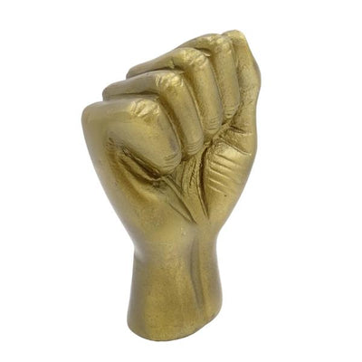 Dekorativní figurka zaťatá pěst, hliník 18cm - 20755-18