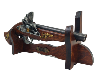 Pistol italian pe suport - replică secolul XVII - 141S