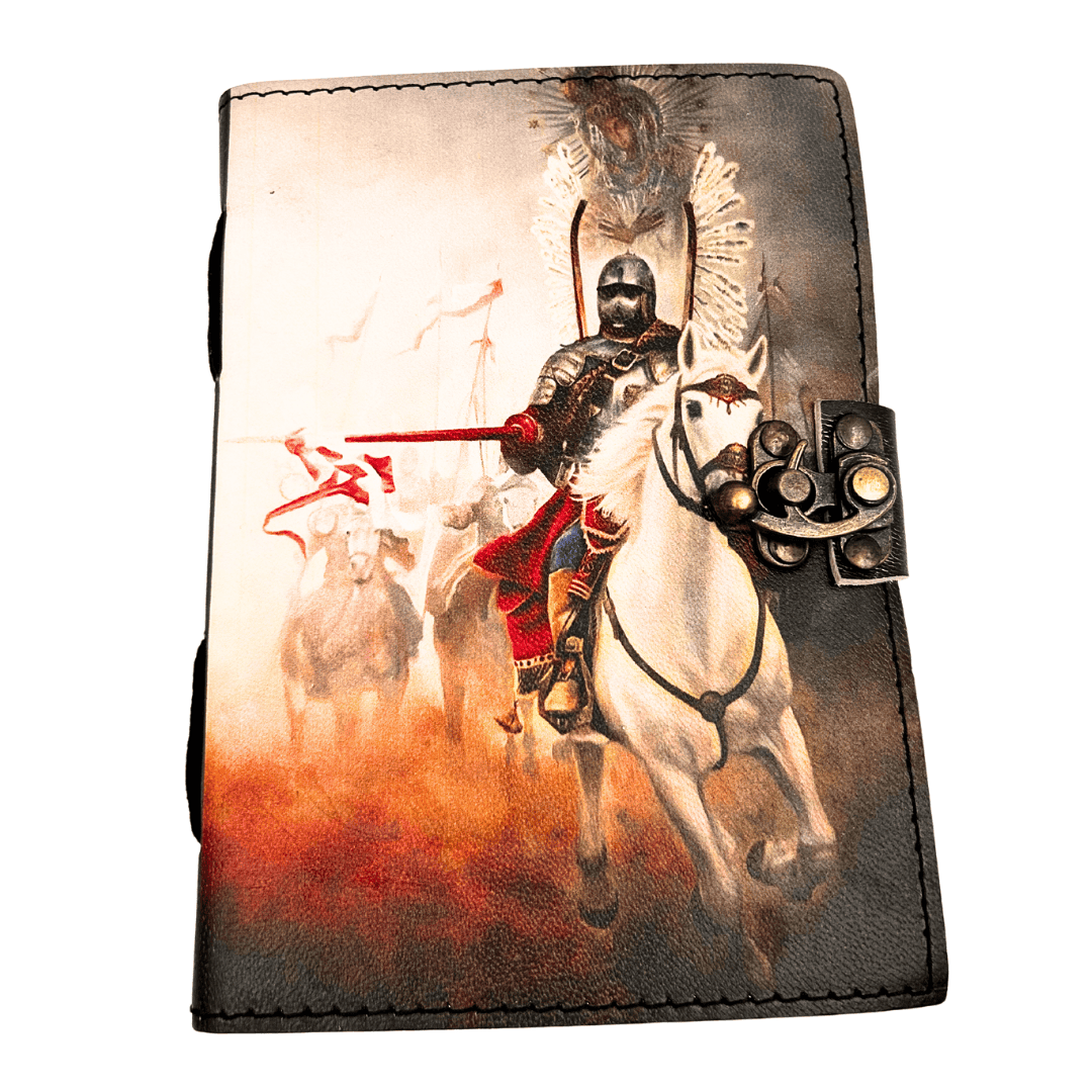 Carnet din piele, jurnal Husaria patriotic - 200 pagini - AH14