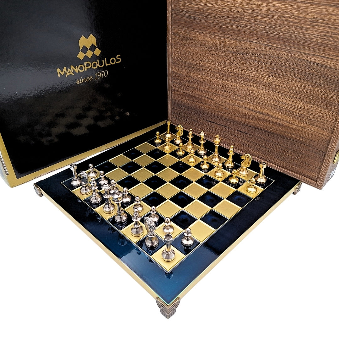 Exclusive, Large Classic Staunton Metal Chess Set - 36x36 cm - S34