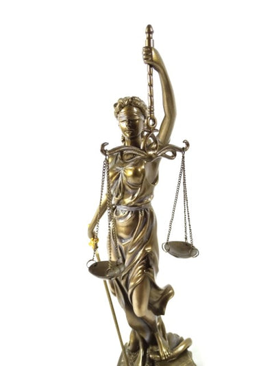 Figurină Temida 35 cm - cadou pentru avocat sau judecător - MC-90037