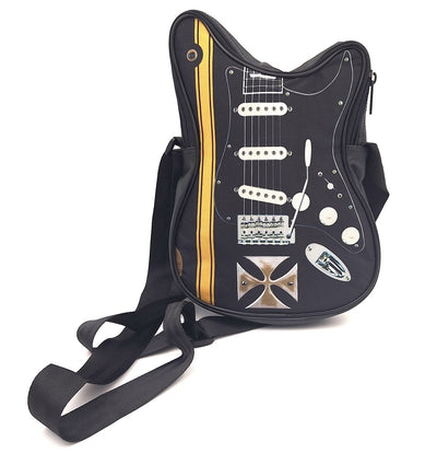 Guitar-Shaped Shoulder Bag with Maltese Cross – Gift for a Guitarist - RBG-005
