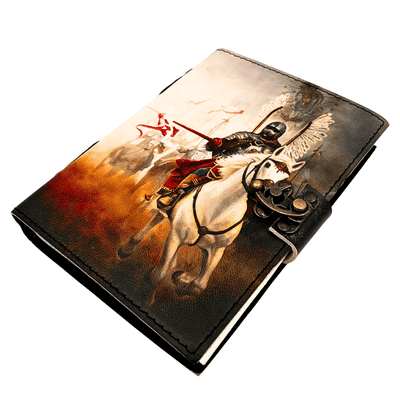 Carnet din piele, jurnal Husaria patriotic - 200 pagini - AH14