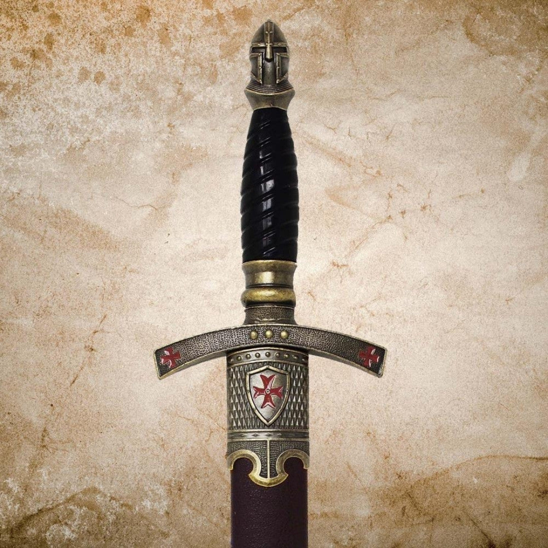 Templar Dagger in Sheath Decorative – Replica – Stainless Steel – SW-203