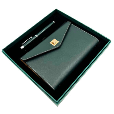 Set cadou elegant - agendă din piele cu pix în cutie cadou – Premium – EE8