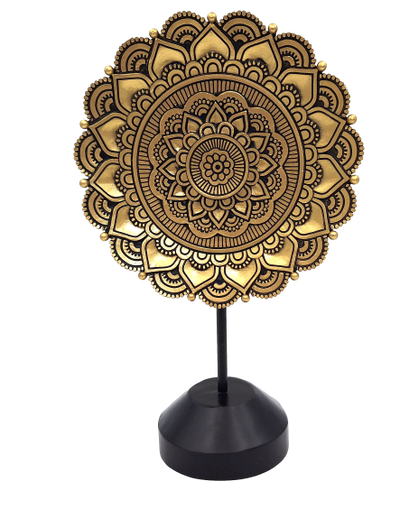 Figurka oválná mandala - buddhistická dekorace - 35cm - 44032FJH