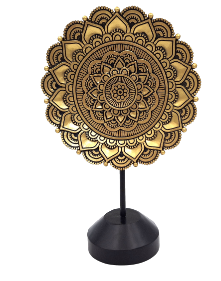 Figurka oválná mandala - buddhistická dekorace - 35cm - 44032FJH