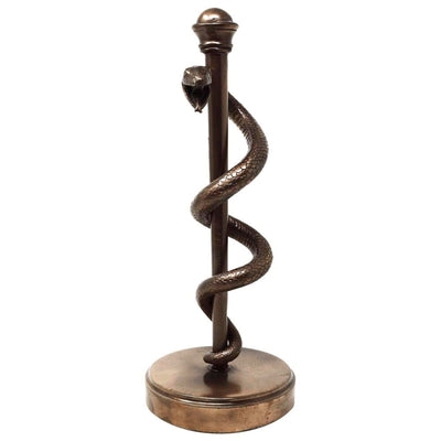 Figurka Aeskulapova hůl, dárek pro lékaře či zdravotníka - 30 cm, pryskyřice - MC-9634