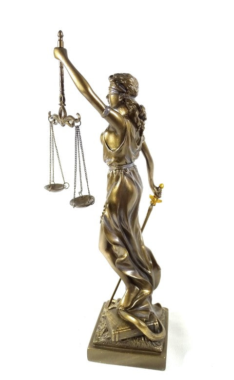 Figurină Temida 35 cm - cadou pentru avocat sau judecător - MC-90037
