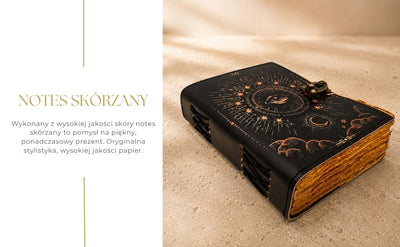 Retro Leather Notebook All-Seeing Eye - 200 Pages - Goat Leather - AH19