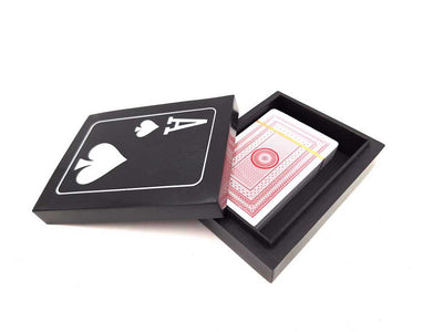 Set elegant de cărți de joc în cutie din rășină și MDF - G1228