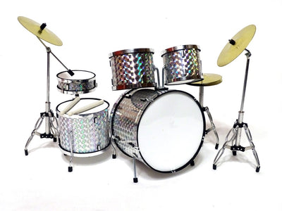 Mini bicí souprava silver chrome MDR-0039; měřítko 1:5