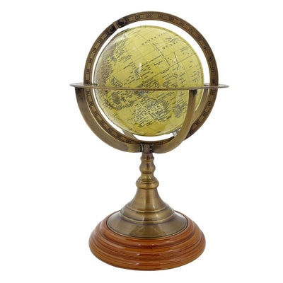Decorative globe on a brass base - NC2142