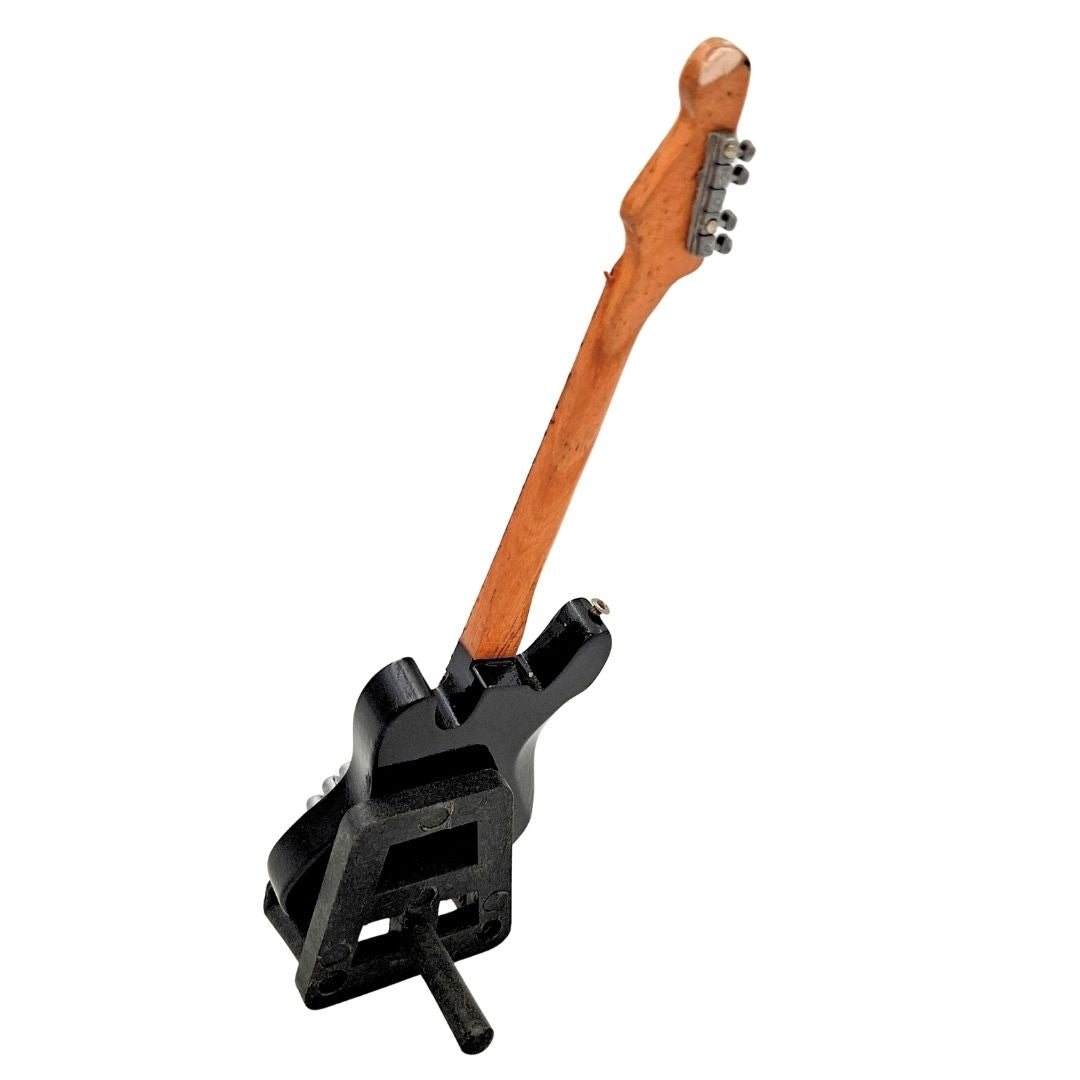 15 cm dekoratyvinė mini gitara su stoveliu ir galimybe suasmeninti graviruojant