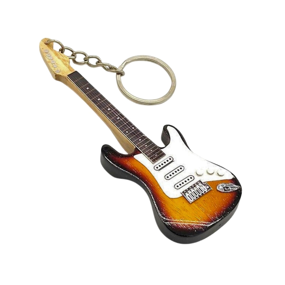 Přívěsek na klíče - kytara J. Hendrix - mahagon - EGK-0320