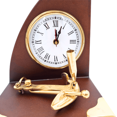 Nautical Desk Set: Clock and Pen Holder - Yacht – TC025