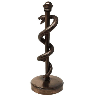 Figurka Aeskulapova hůl, dárek pro lékaře či zdravotníka - 30 cm, pryskyřice - MC-9634