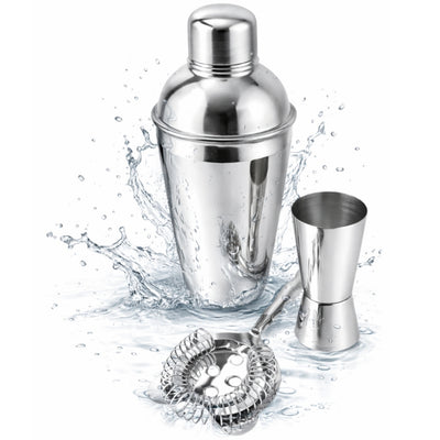 Barmanská sada – 3 prvky Shaker Jigger Strainer - BS48171