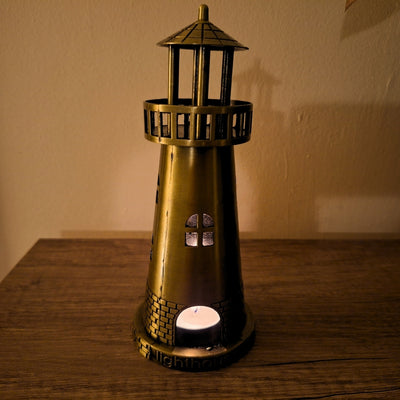 Figurină far maritim, suport pentru lumânare tealight 18cm - LT