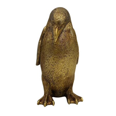 Figurină decorativă pinguin auriu, înălțime 20,5 cm – 3989FJZ