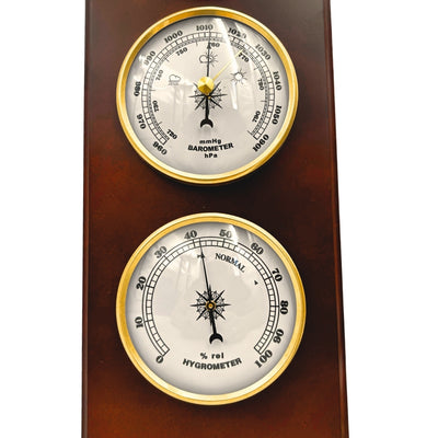 Elegant Weather Station – Barometer Thermometer Hygrometer 36cm Retro - YG336