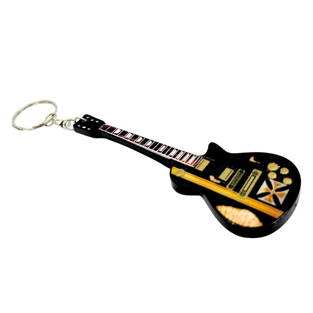 Guitar keyring in the style of Metallica - James Hetfield - Iron Cross - EGK-0191