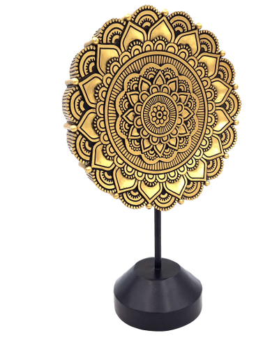 Figurka oválná mandala - buddhistická dekorace - 35cm - 44032FJH