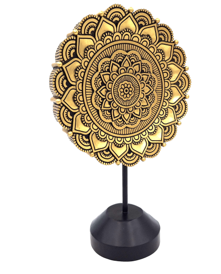 Figurka oválná mandala - buddhistická dekorace - 35cm - 44032FJH