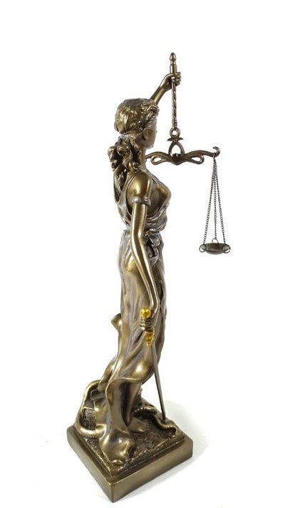 Figurină Temida 35 cm - cadou pentru avocat sau judecător - MC-90037
