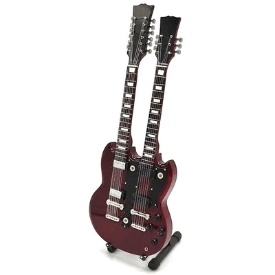 Mini kytara ve stylu Led Zeppelin - Jimmy Page - Double Neck MGT-2059