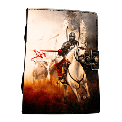Carnet din piele, jurnal Husaria patriotic - 200 pagini - AH14
