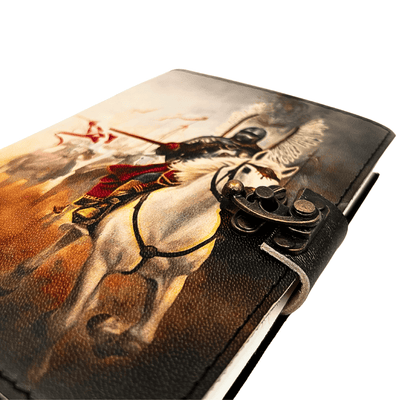 Carnet din piele, jurnal Husaria patriotic - 200 pagini - AH14