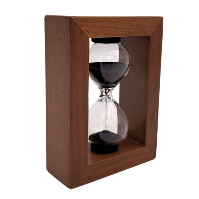 3-Minute Sand Hourglass in a Wooden Frame - Elegant Decoration – M123