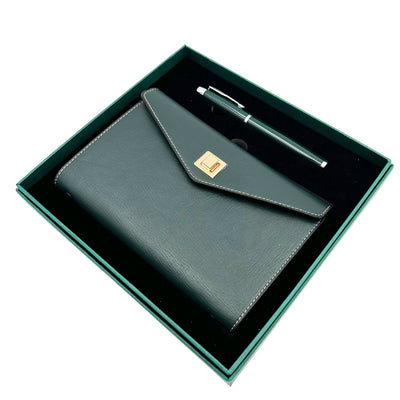 Set cadou elegant - agendă din piele cu pix în cutie cadou – Premium – EE8