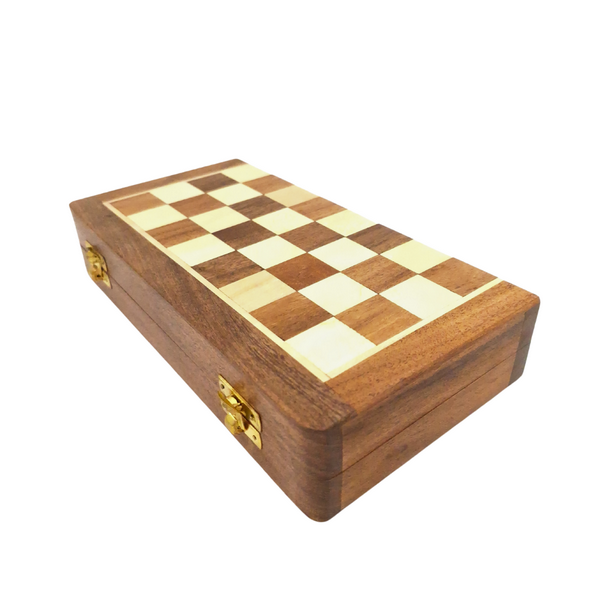 Dřevěné magnetické šachy 25x25cm - DNU-026